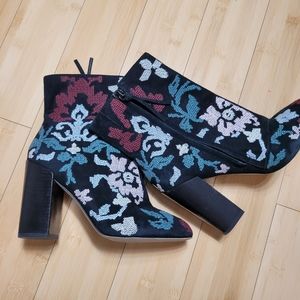 Rebecca Minkoff Boot Size 8 Bojana Embroidered Floral
